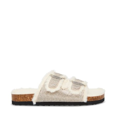 Silver Steve Madden Jleena Kids' Slides | PH 8694YOS